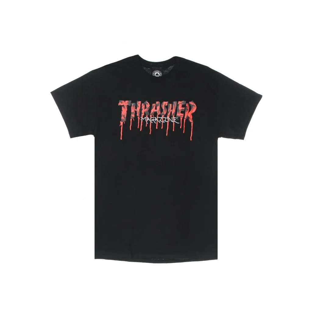 maglietta uomo blood drip tee BLACK