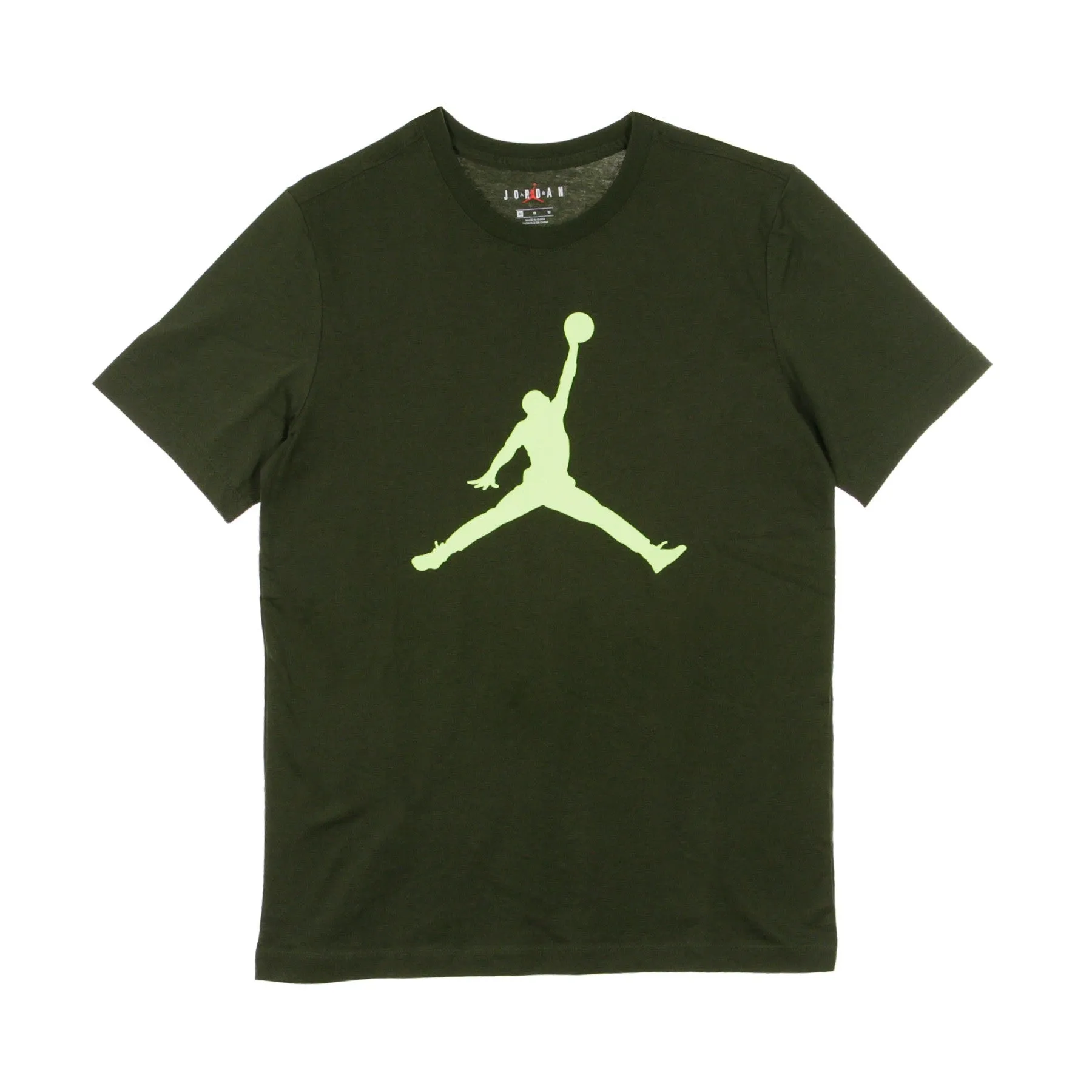 Maglietta Uomo Jumpman Crew Sequoia/ghost Green