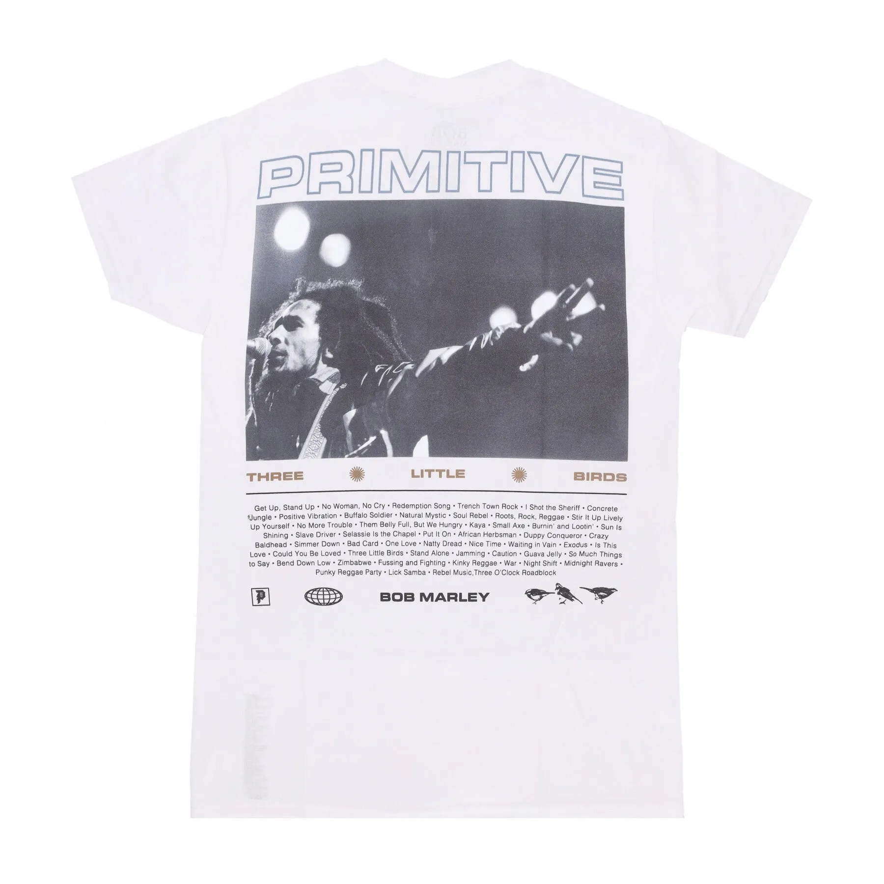 Maglietta Uomo Rising Sun Tee X Bob Marley White
