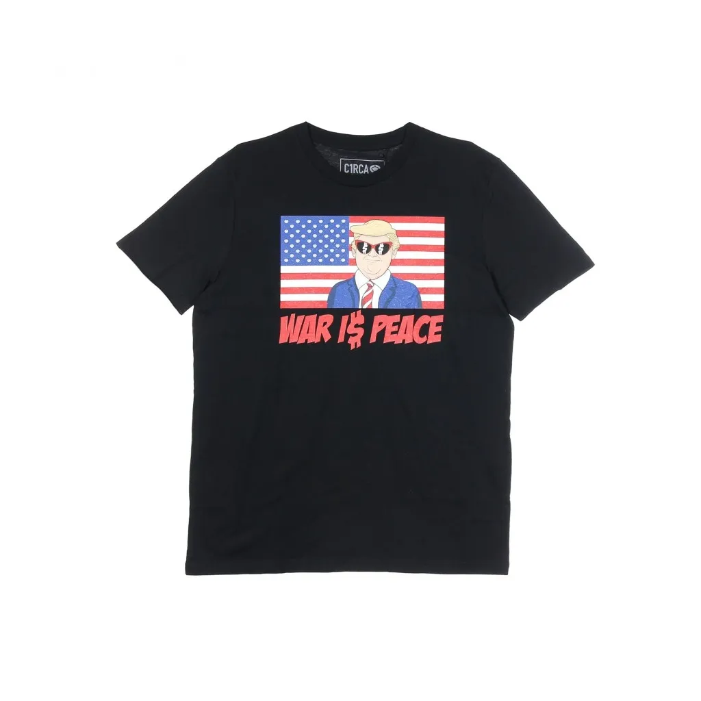 MAGLIETTA WAR IS PEACE TEE BLACK