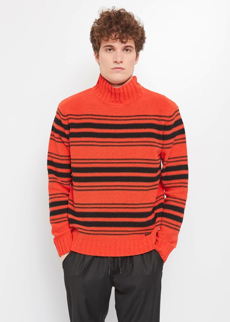 Maglione a righe
