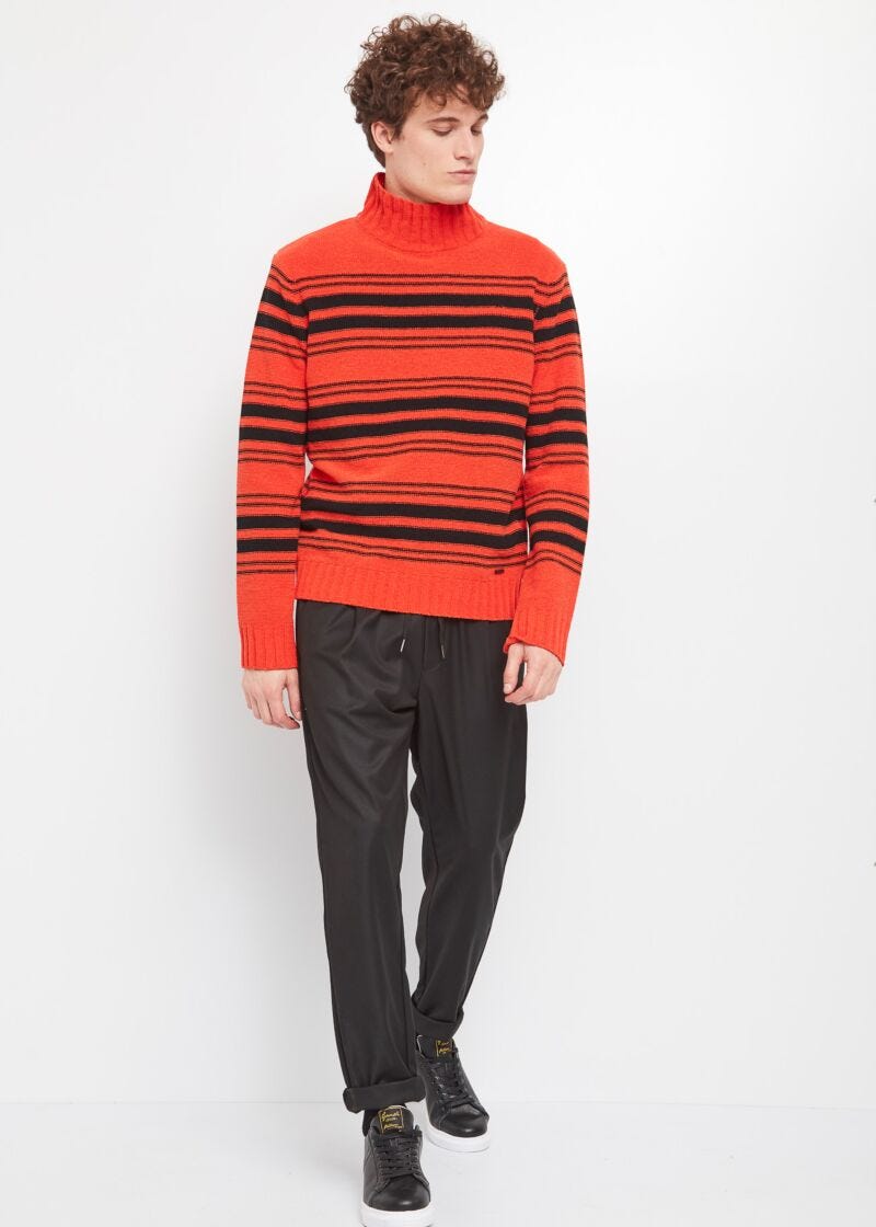 Maglione a righe