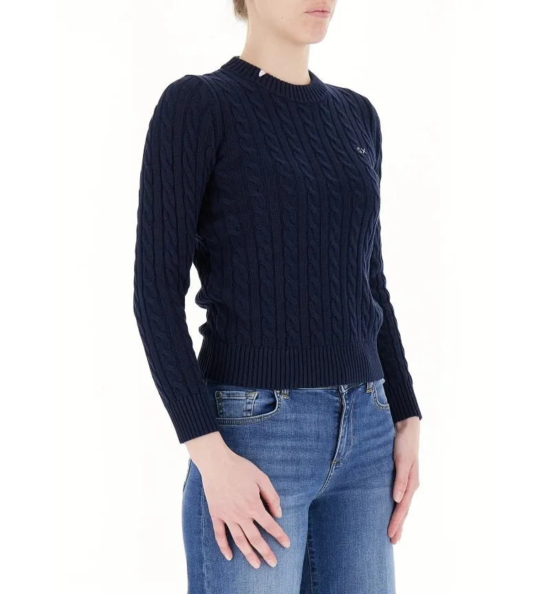 Maglione a trecce