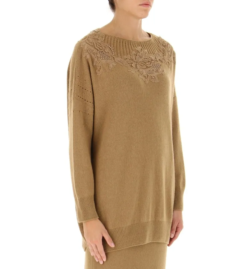Maglione con pizzo