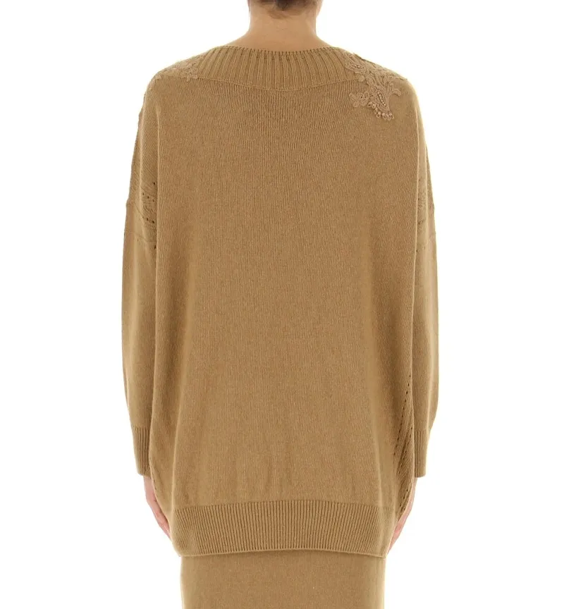 Maglione con pizzo