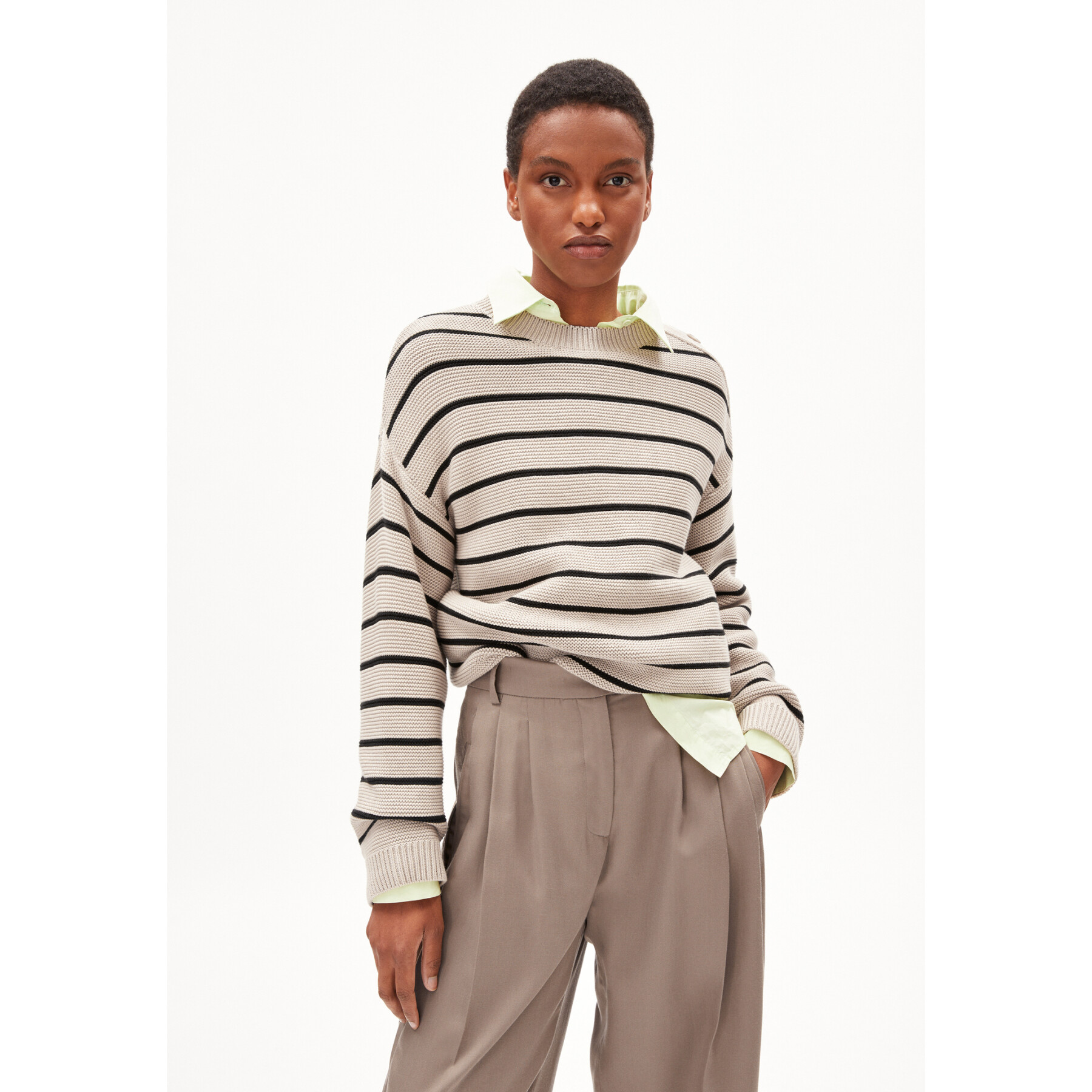 Maglione da donna ARMEDANGELS Lavinaas Striped