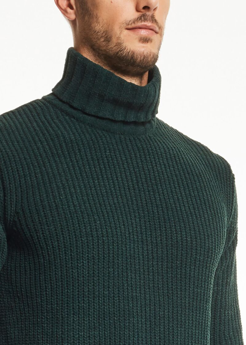 Maglione dolcevita in ciniglia