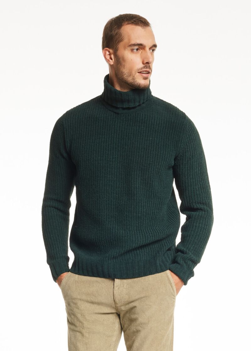 Maglione dolcevita in ciniglia