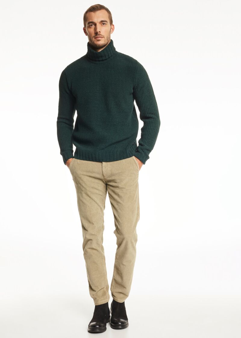 Maglione dolcevita in ciniglia