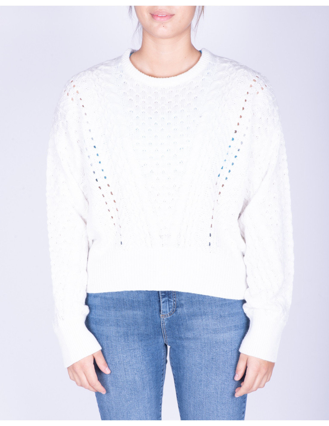 Maglione donna Cable Mix Braya SWTR Guess