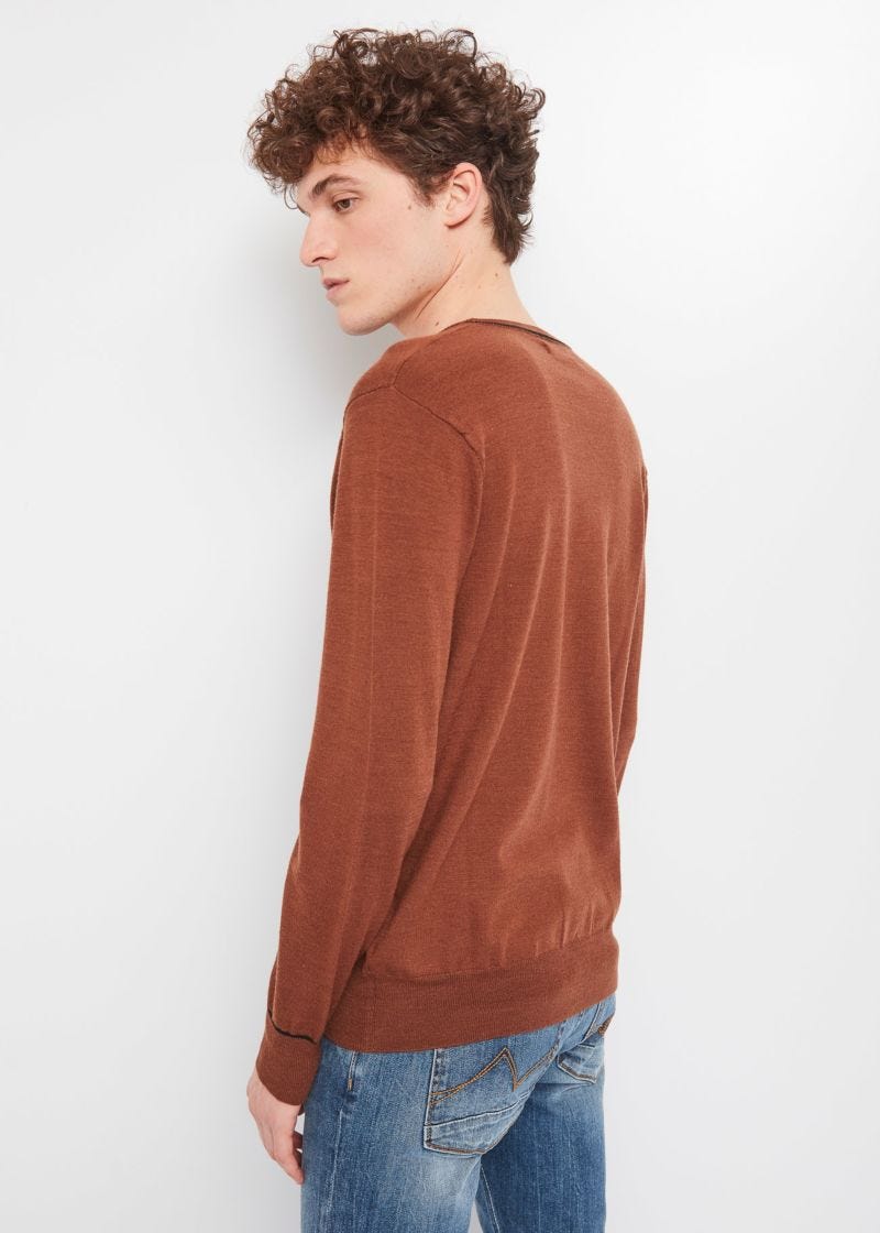 Maglione in misto lana stretch