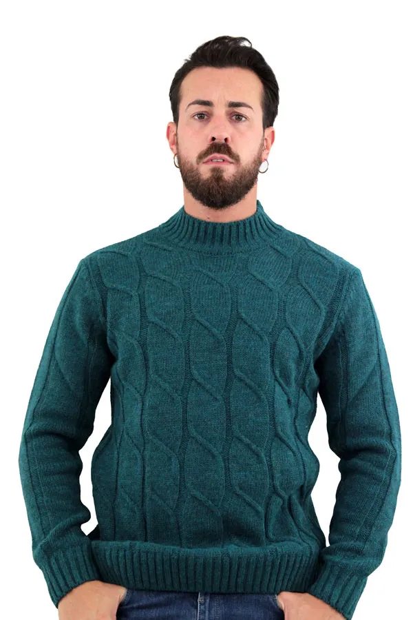 MAGLIONE LUPETTO A TRECCE JAMES OTTANIO 