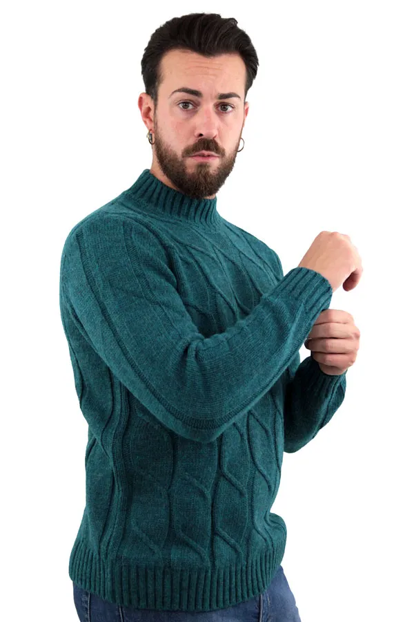 MAGLIONE LUPETTO A TRECCE JAMES OTTANIO 