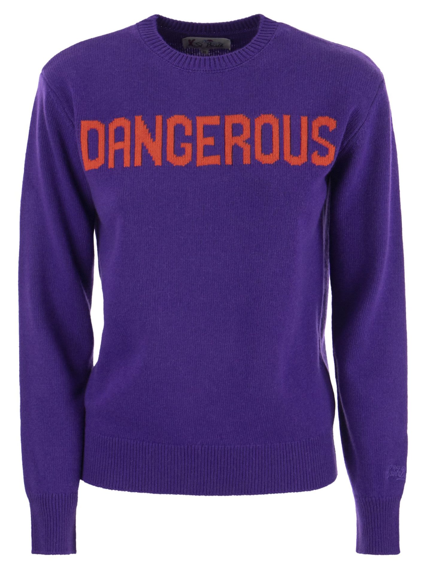 Maglione misto lana e cachemire con ricamo DANGEROUS