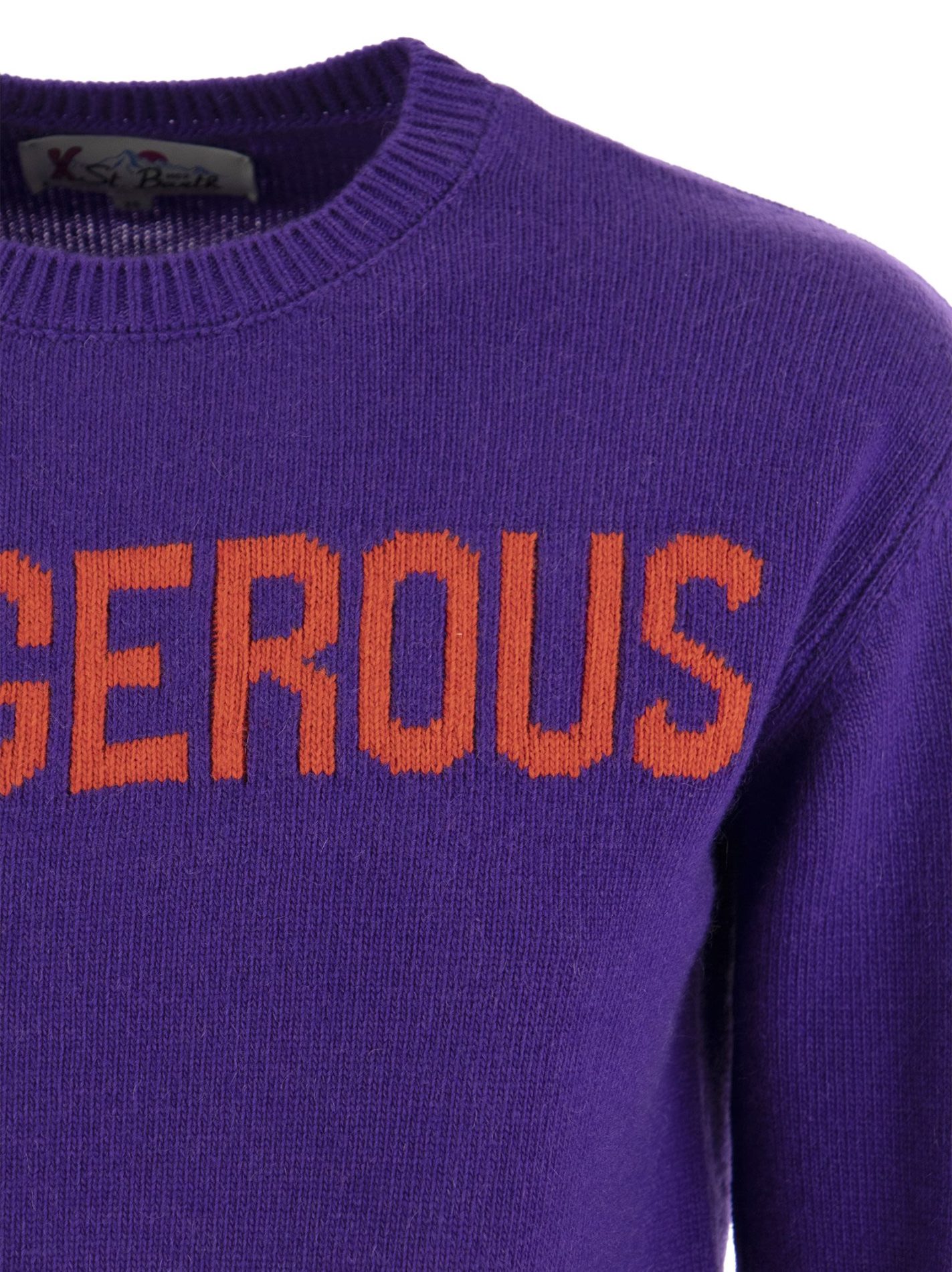 Maglione misto lana e cachemire con ricamo DANGEROUS