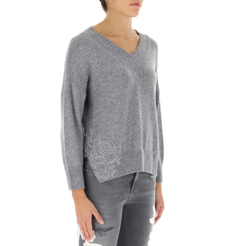 Maglione scollo V