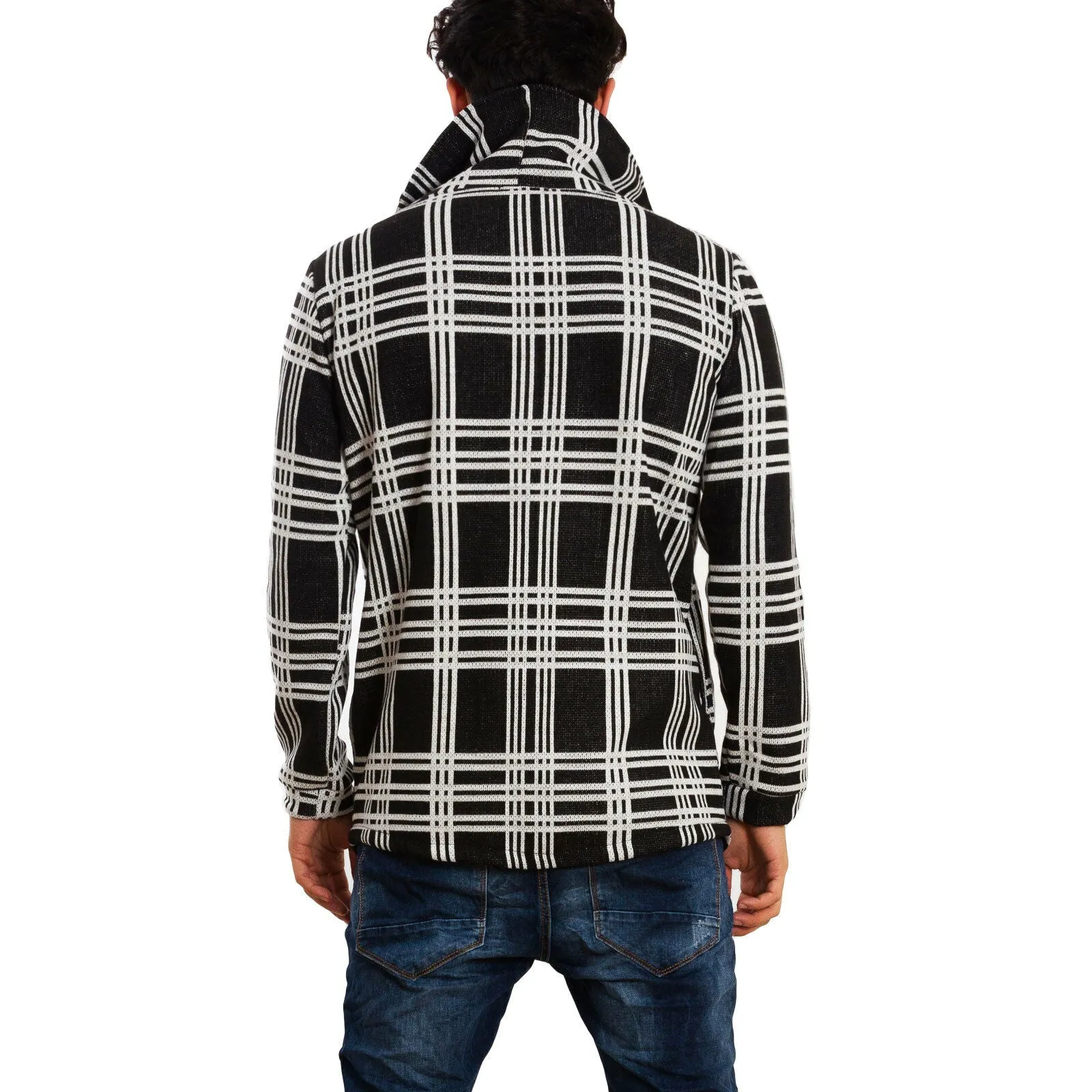 Maglione uomo cardigan asimmetrico A8121