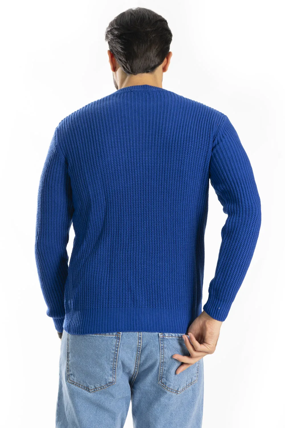 Maglione Uomo Tinta Unita con Trama art. MG88