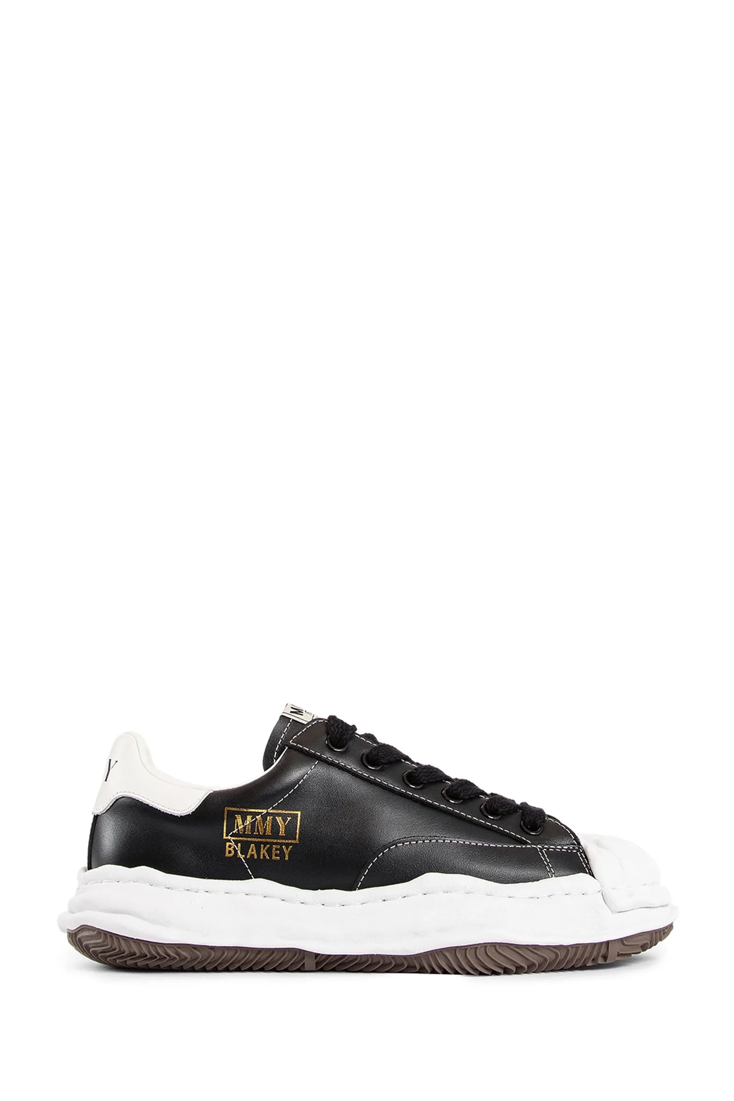 maison mihara yasuhiro  blakey leather low-top sneakers 