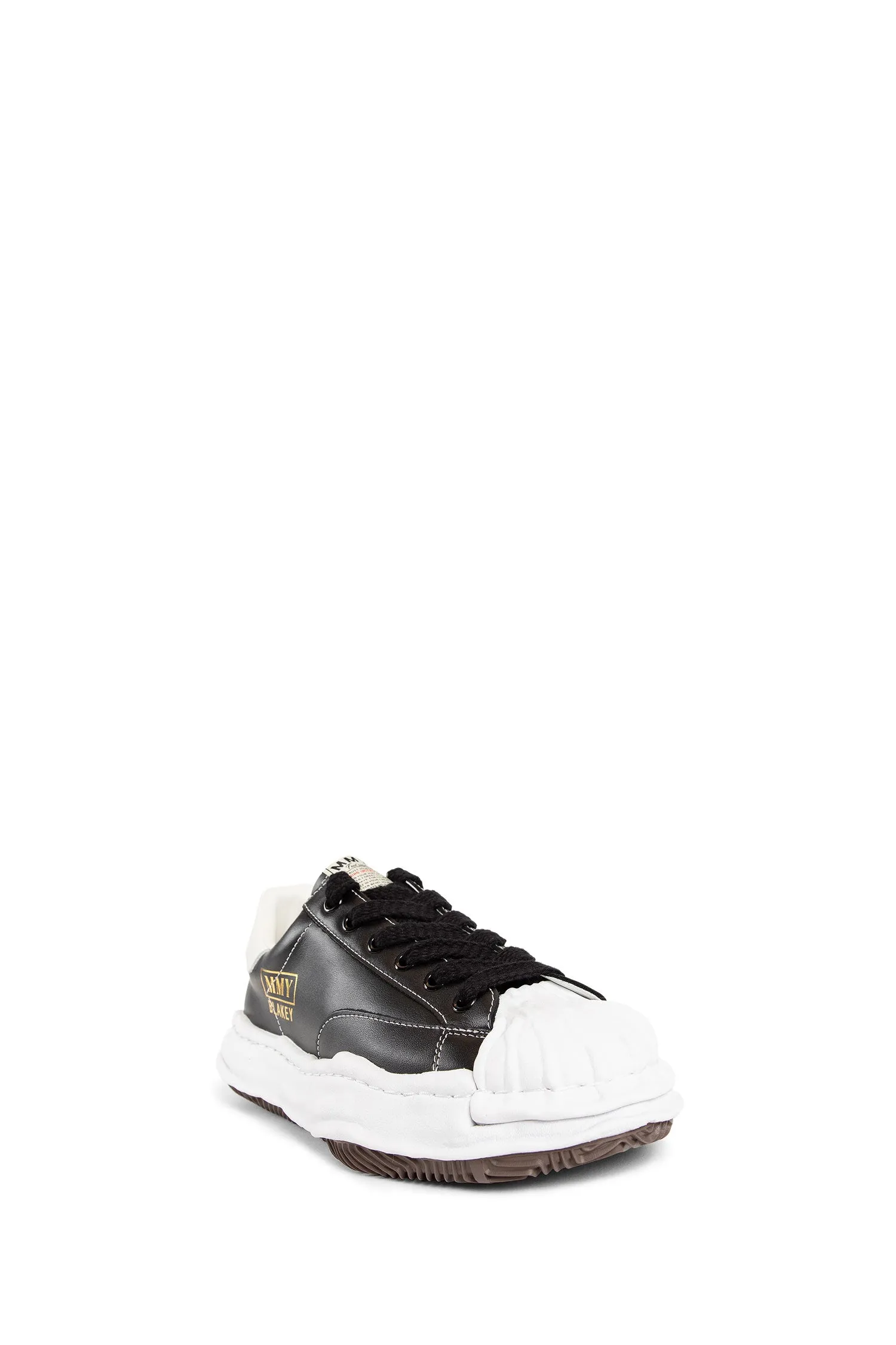 maison mihara yasuhiro  blakey leather low-top sneakers 