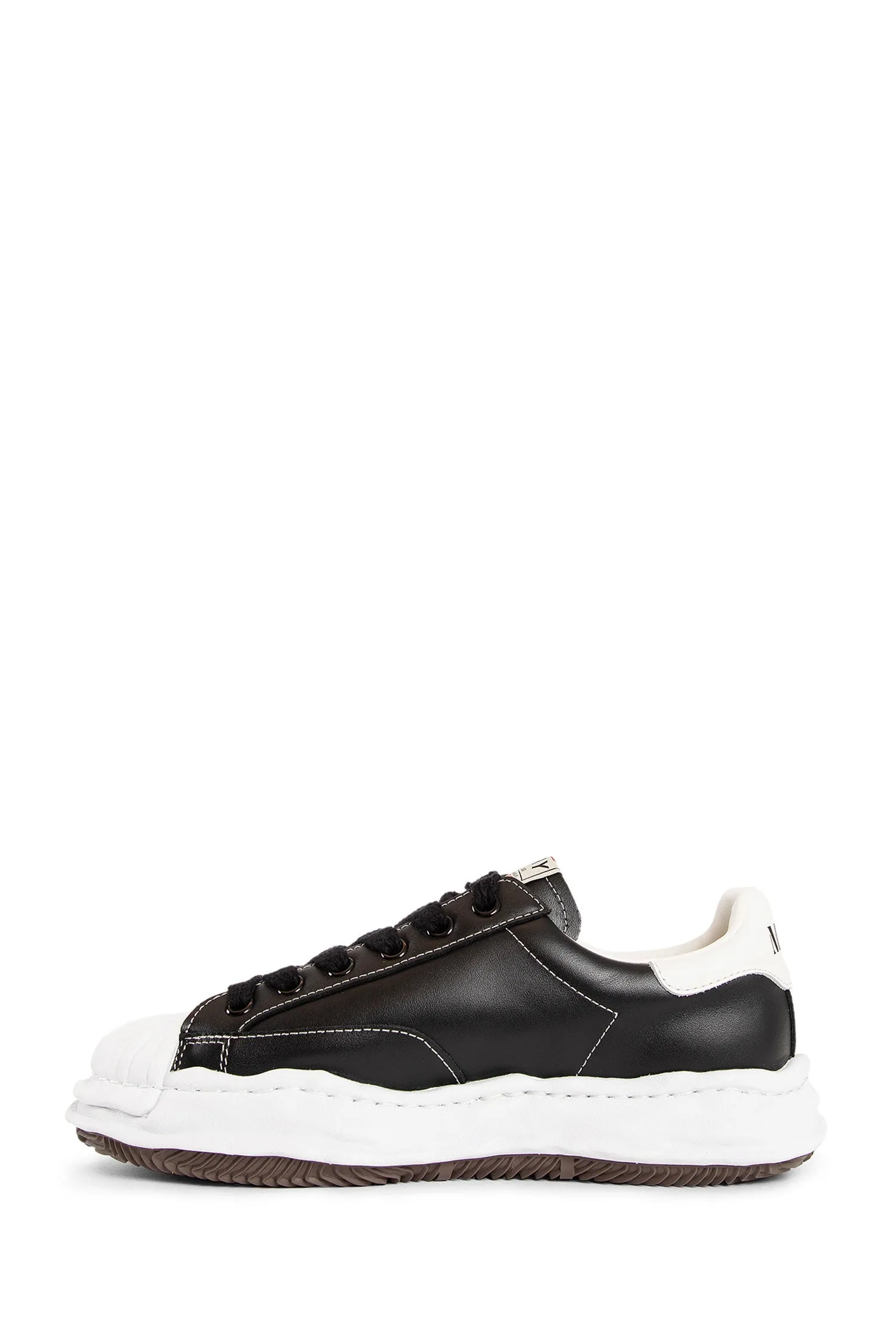 maison mihara yasuhiro  blakey leather low-top sneakers 