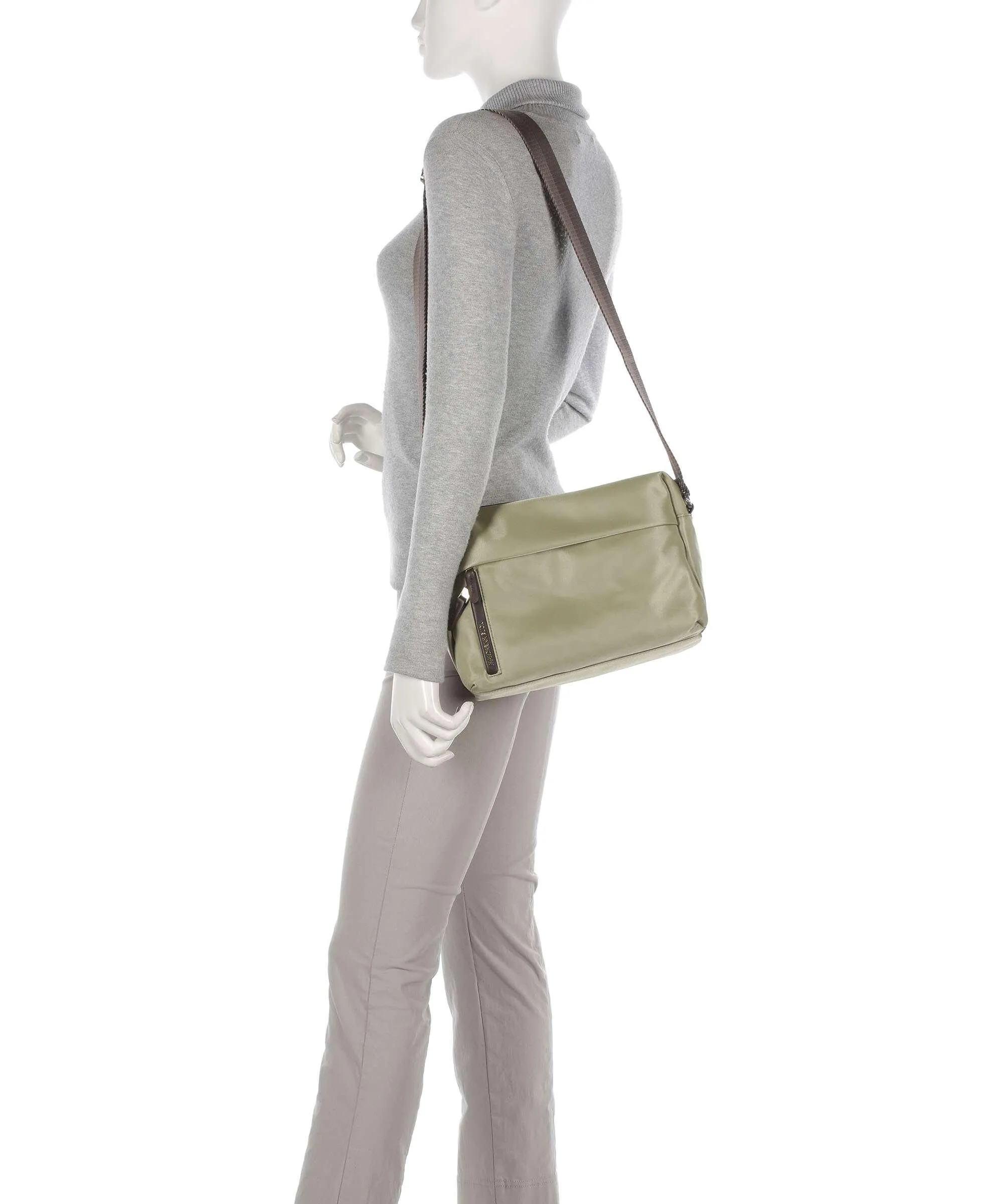  Mandarina Duck Hunter Borsa a spalla nylon verde  