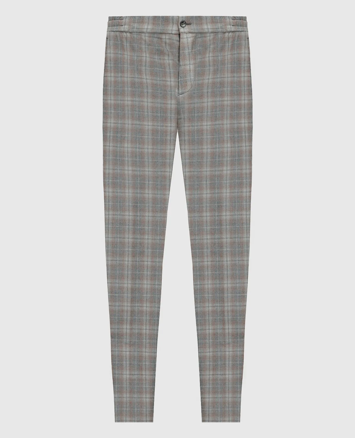 Marco Pescarolo Pantalone Chiaiam in cashmere check beige CHIAIAM4844