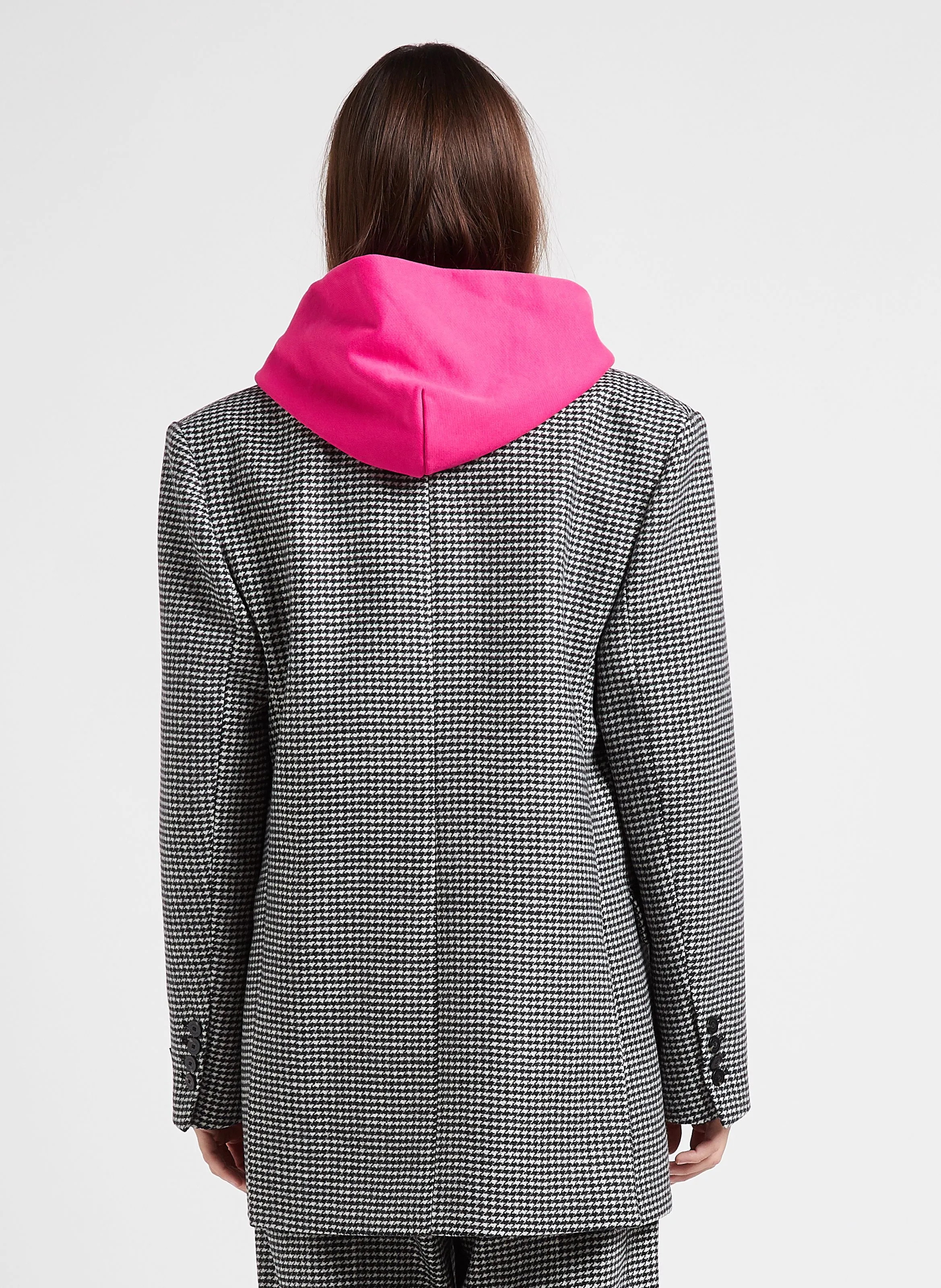  MARGAUX LONNBERG   WILBY - Giacca tailleur oversize in misto lana stampata | Grigio
