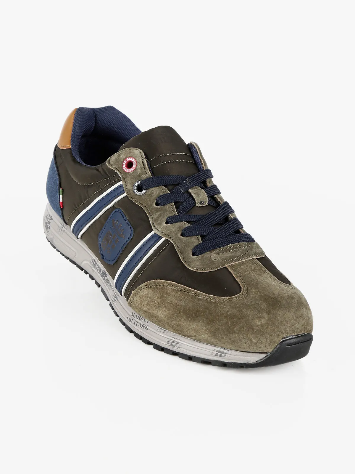 Marina Militare Baskets homme en cuir à lacets