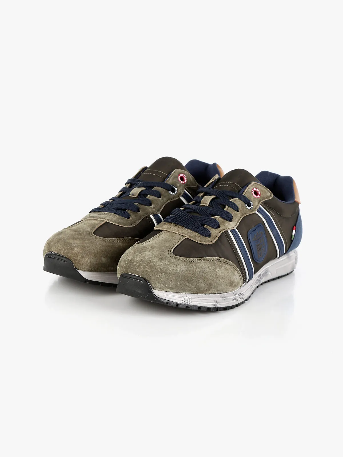 Marina Militare Baskets homme en cuir à lacets