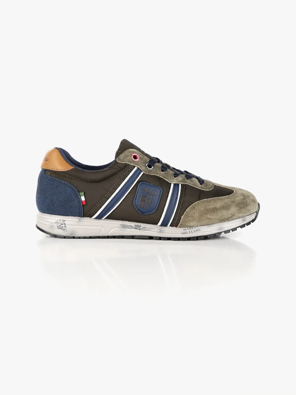 Marina Militare Baskets homme en cuir à lacets