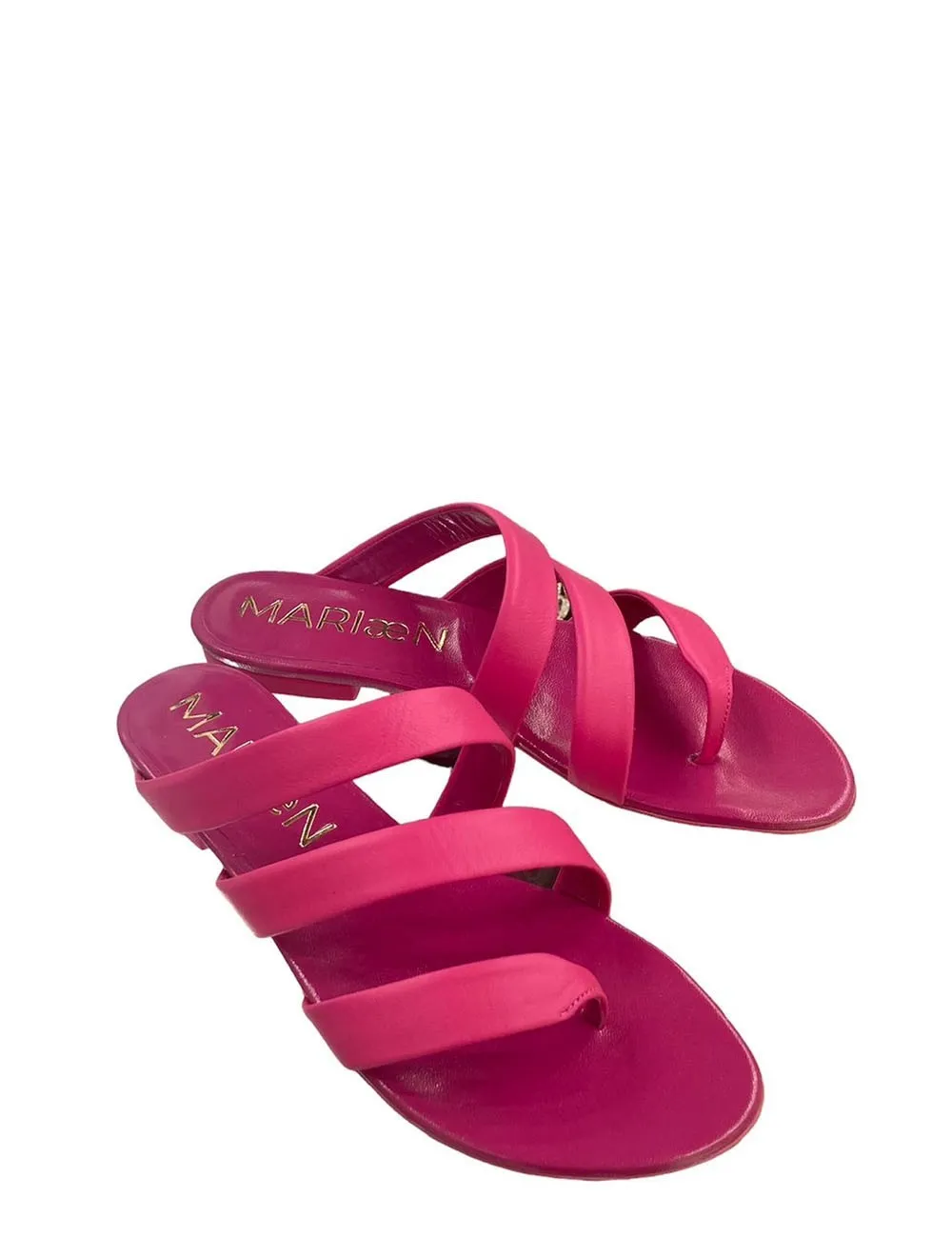 Mariæn     Sandali Eris in Pelle Fuxia