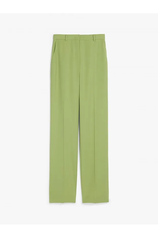 Max Mara Agami Pantaloni in crêpe satin di lana