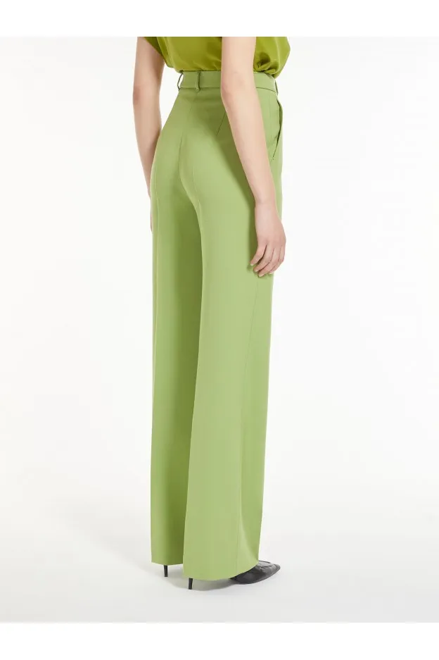 Max Mara Agami Pantaloni in crêpe satin di lana