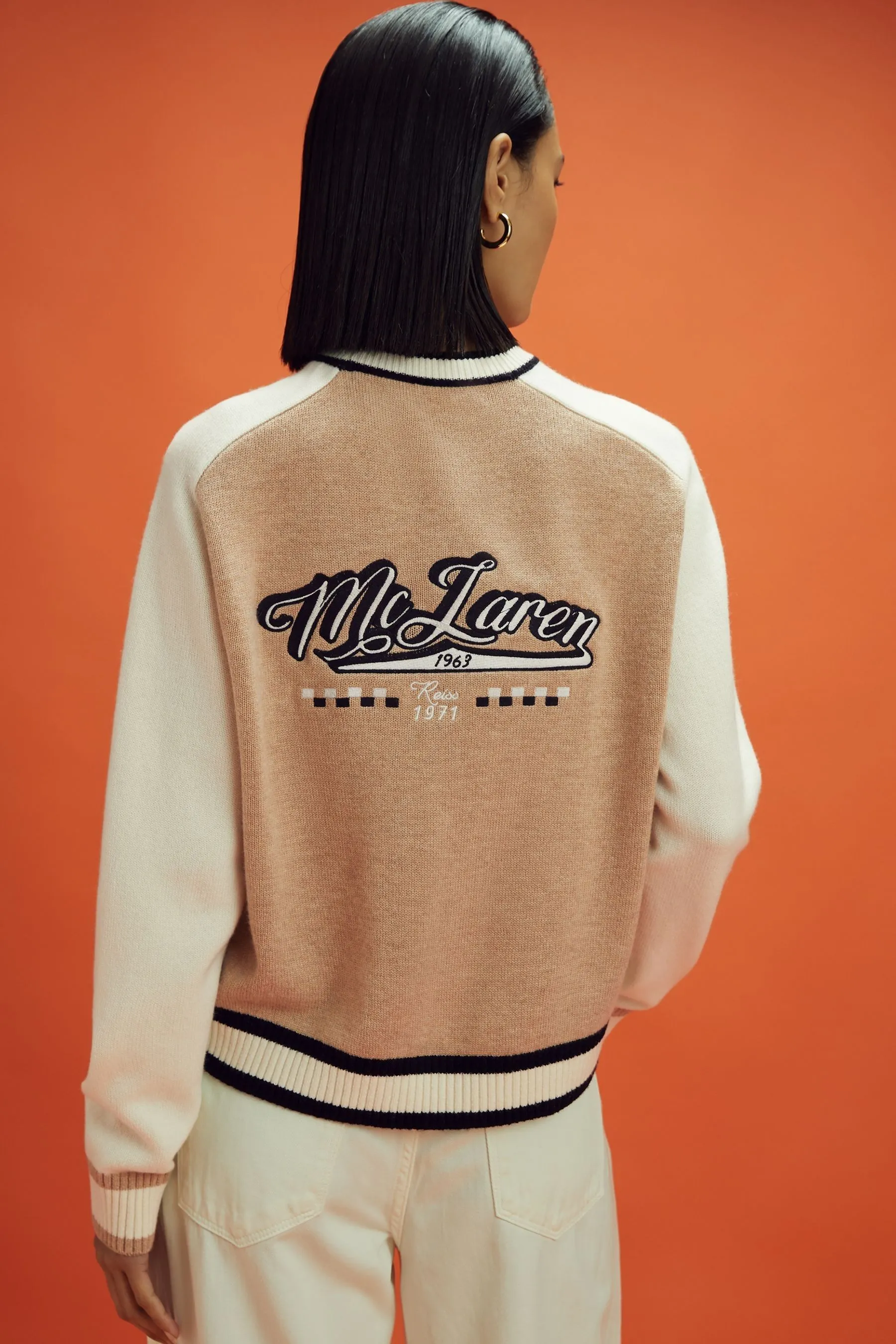 McLaren F1 Maglione corto in lana e cashmere    