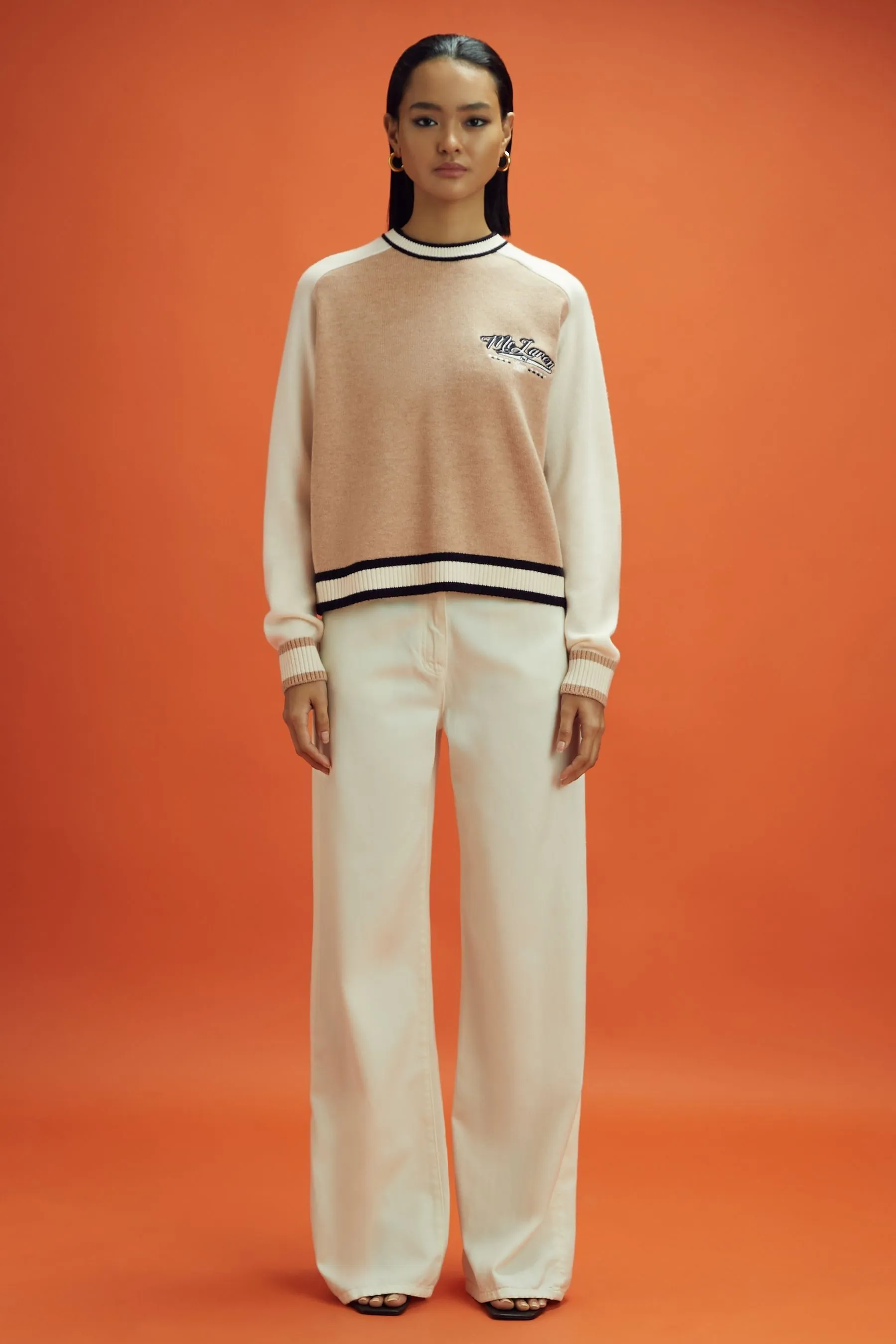 McLaren F1 Maglione corto in lana e cashmere    