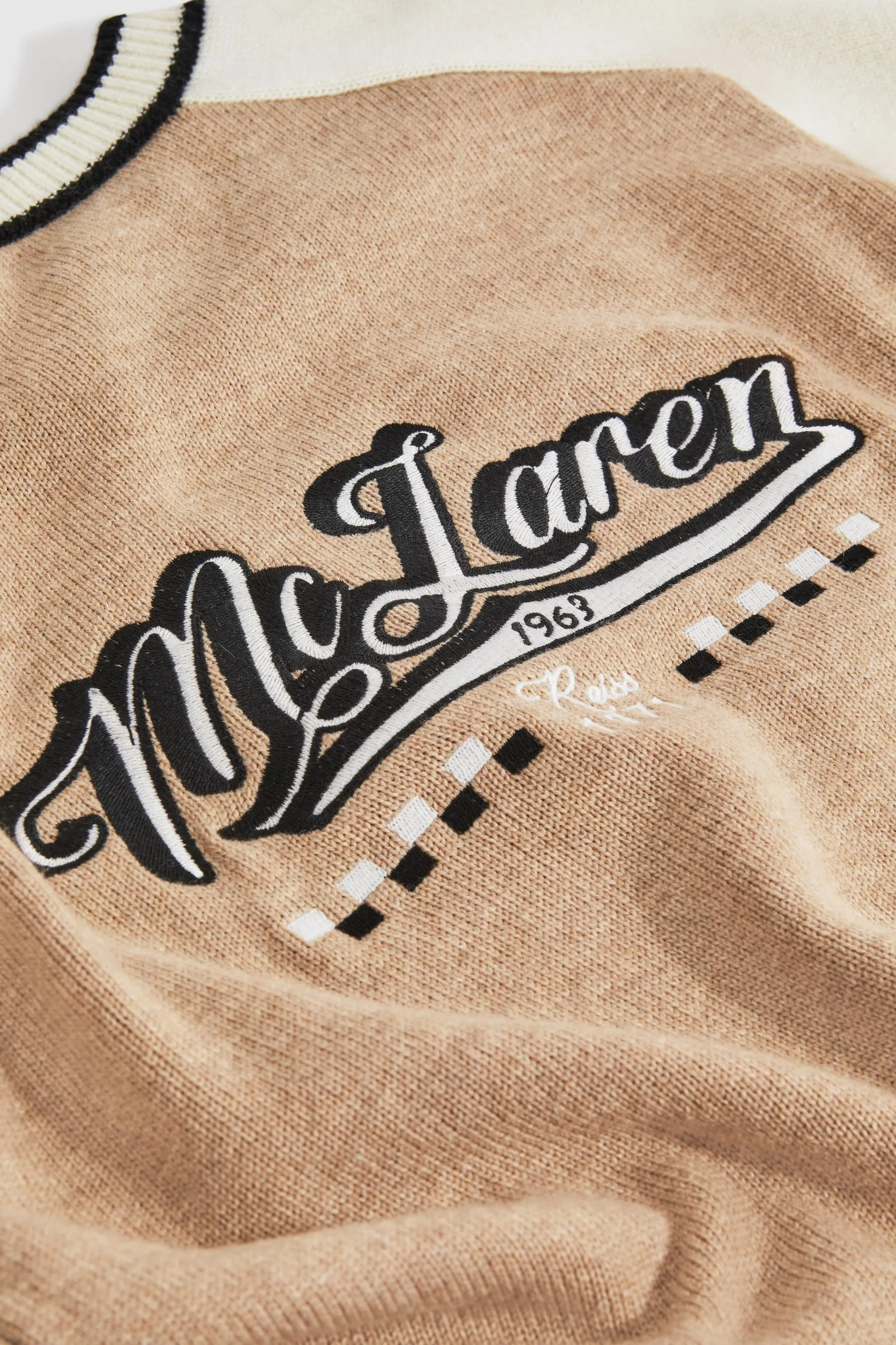 McLaren F1 Maglione corto in lana e cashmere    