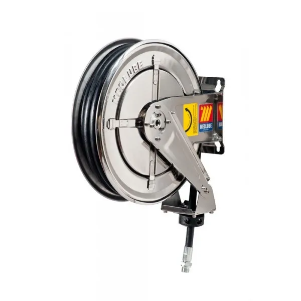 Meclube 070-2202-310 - Avvolgitubo fisso INOX AISI 304 PER ARIA-ACQUA 20 bar Mod. FX-400 CON TUBO