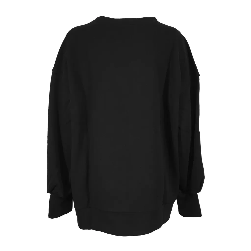 MEIMEIJ felpa donna garzata over girocollo mod M1YZA0 MADE IN ITALY