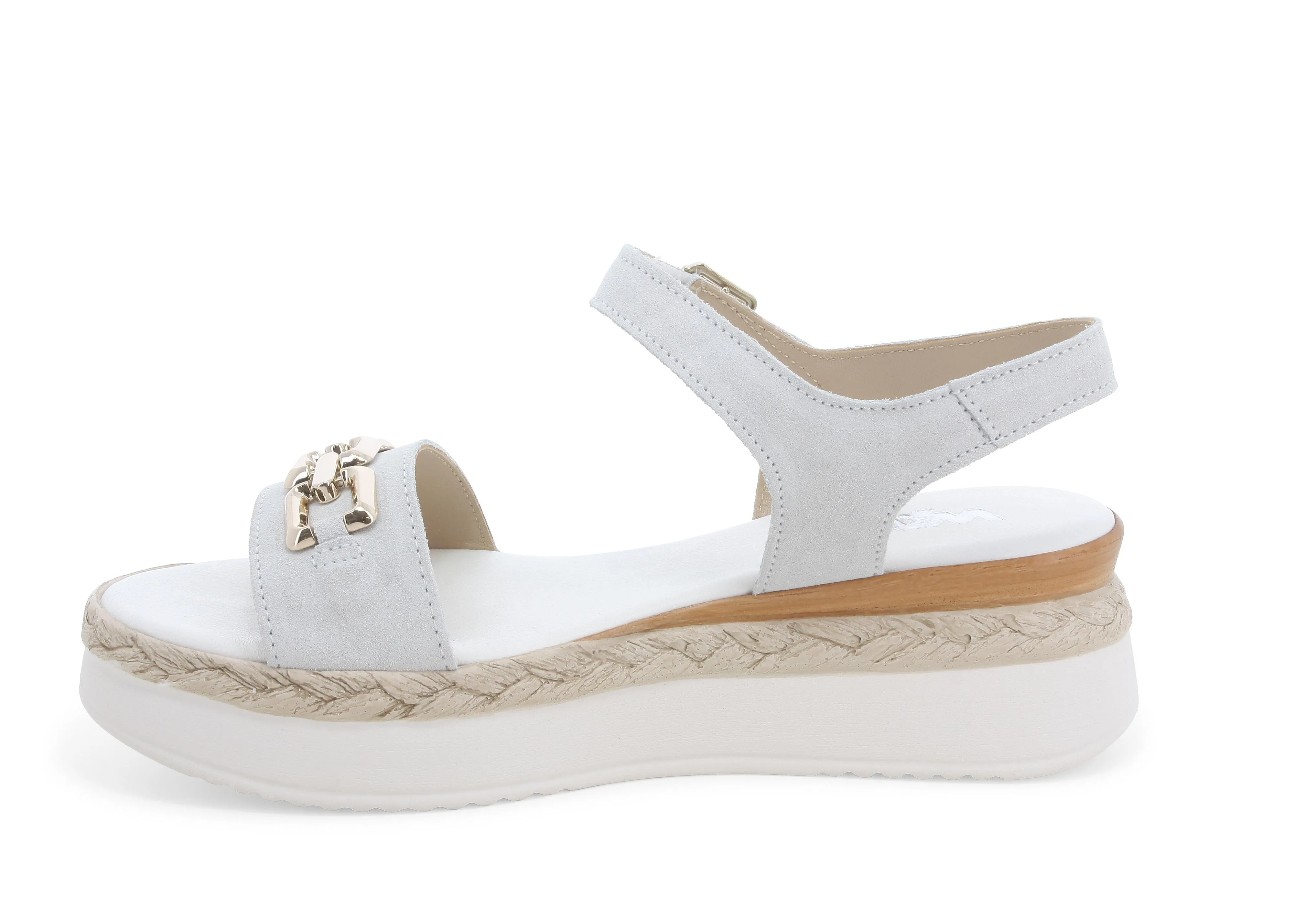 Melluso Sandali Zeppa con Accessorio Tomaia Pelle