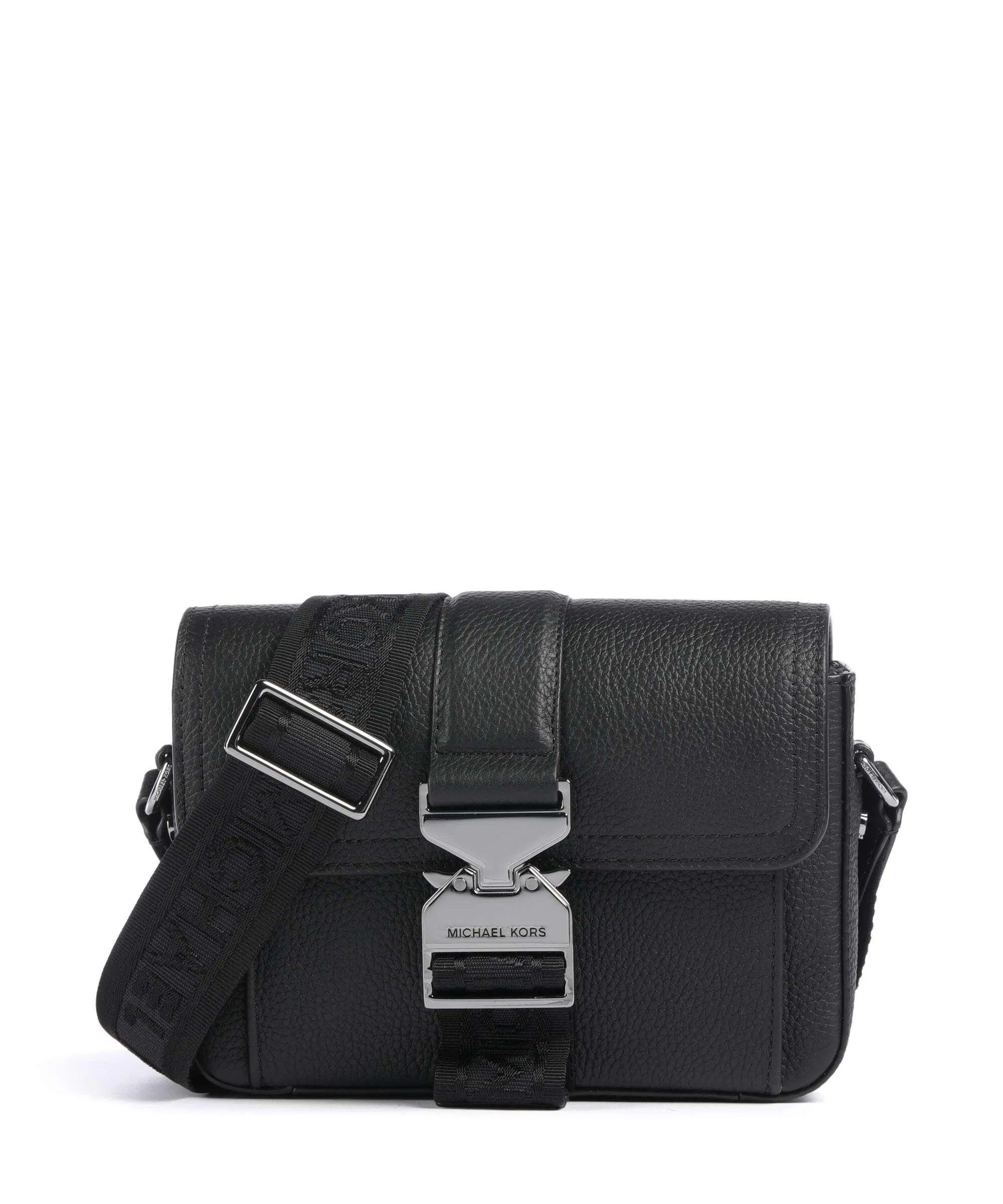  Michael Kors Hudson Borsa a tracolla pelle di vacchetta grana nero  