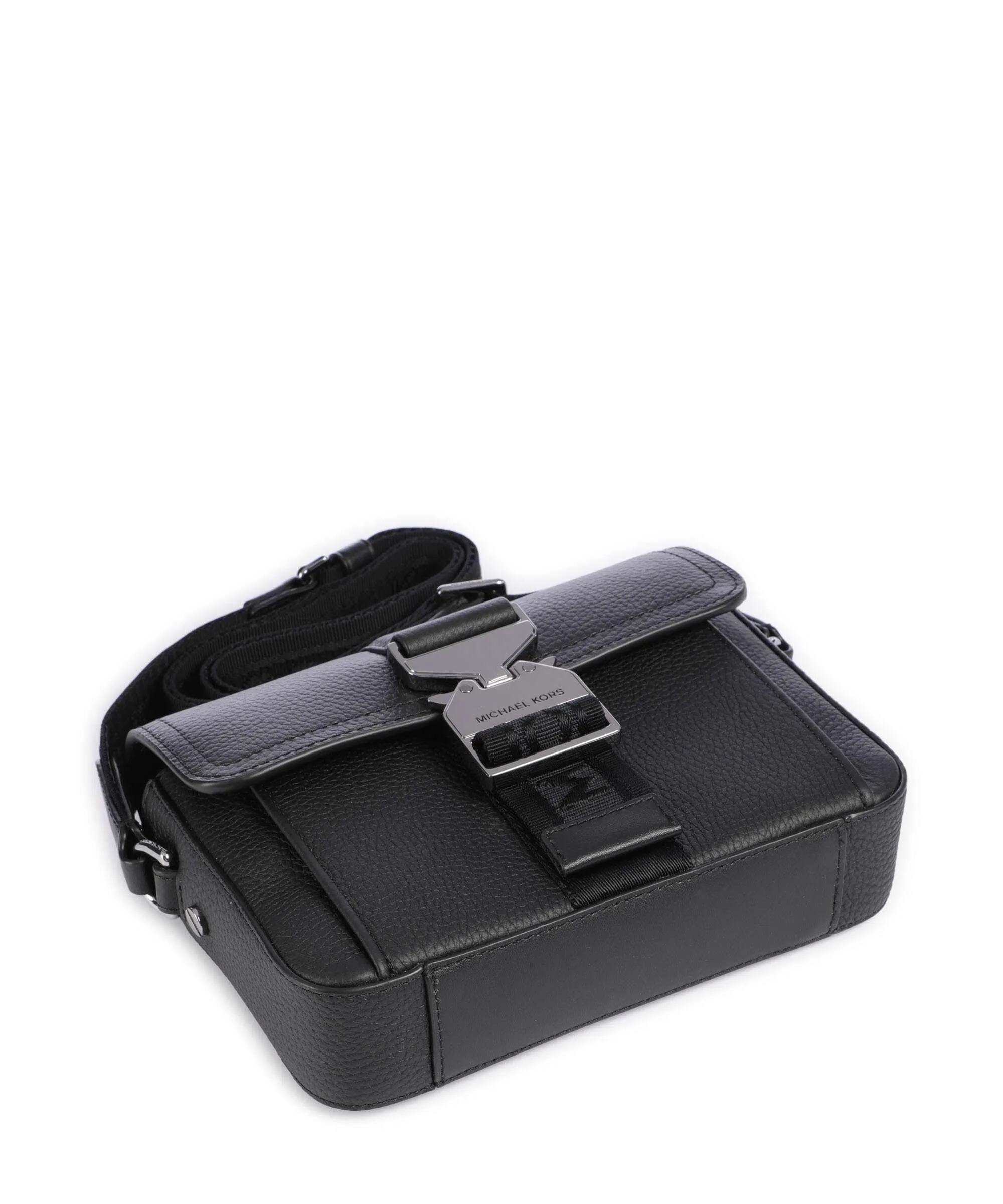  Michael Kors Hudson Borsa a tracolla pelle di vacchetta grana nero  