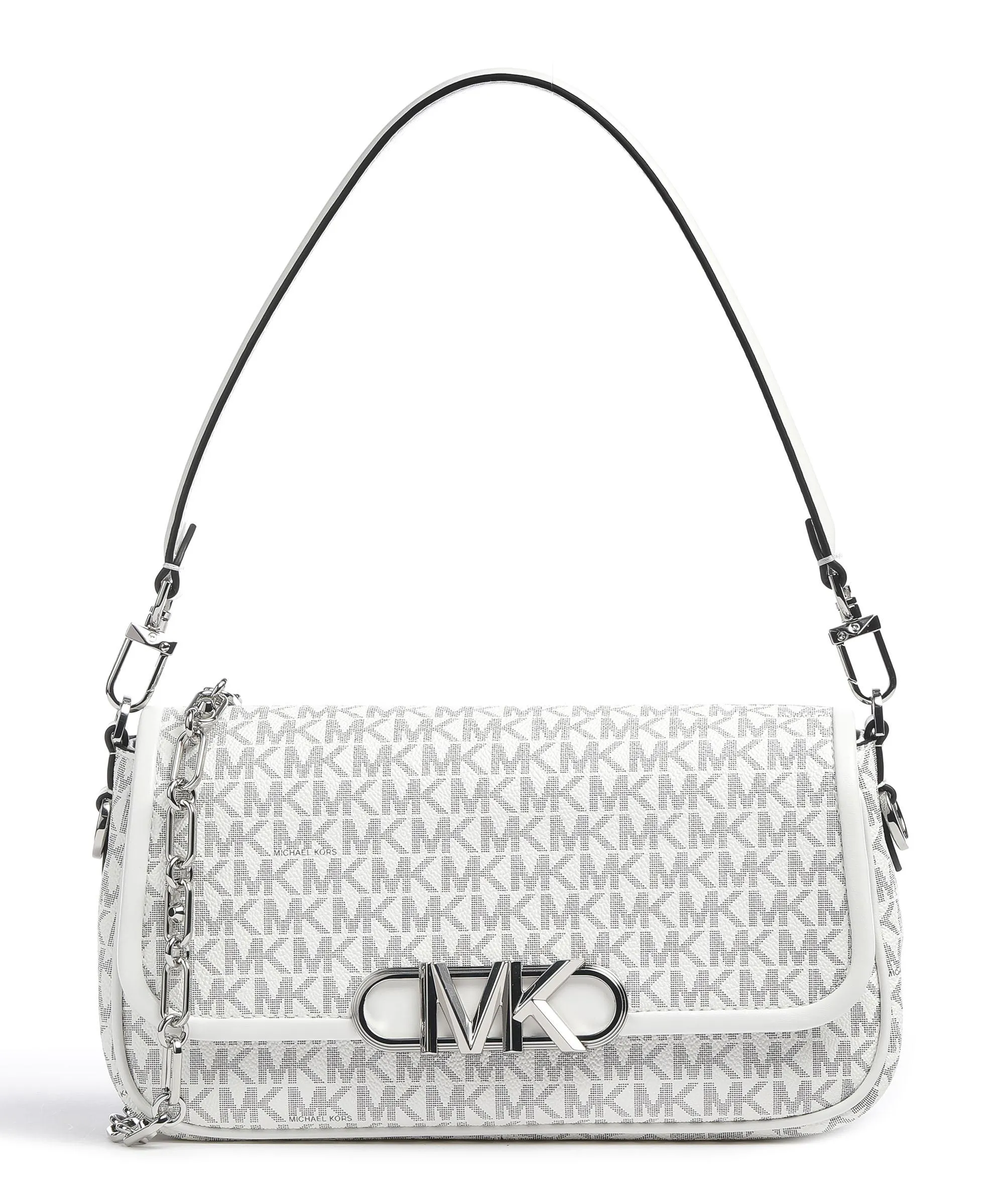 Michael Kors Parker Borsa a spalla tela avorio  