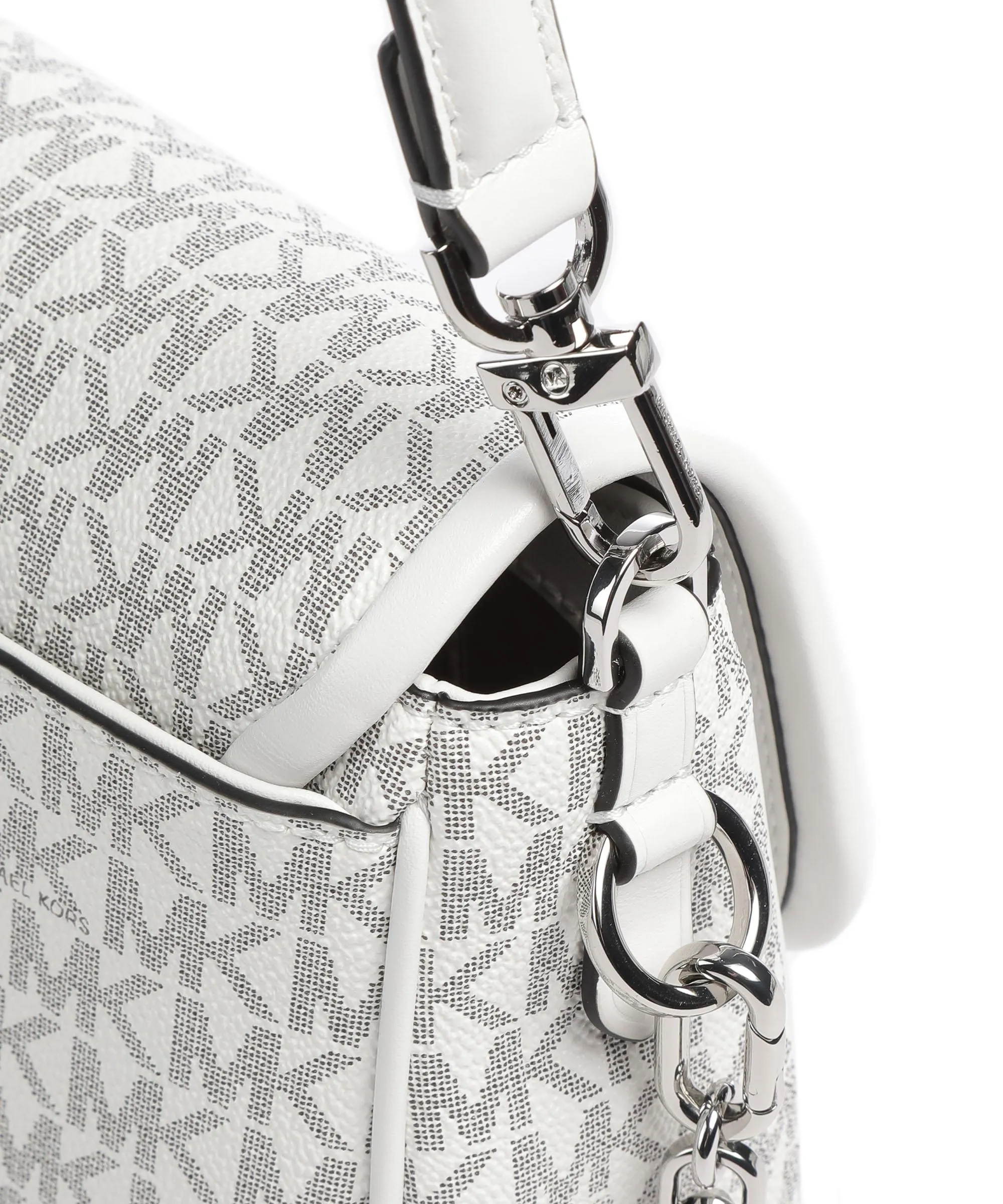  Michael Kors Parker Borsa a spalla tela avorio  
