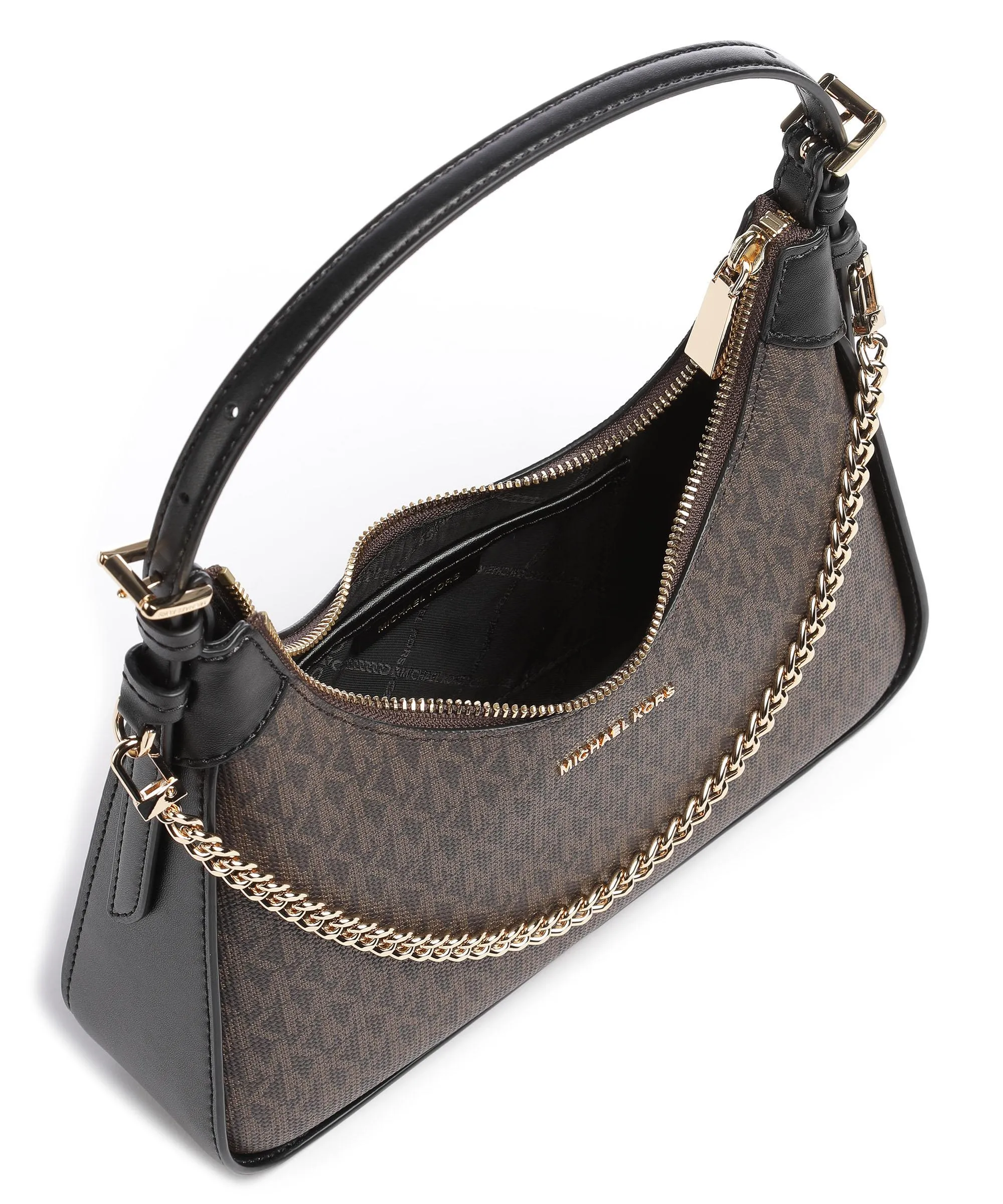  Michael Kors Wilma Borsa hobo tela marrone scuro  