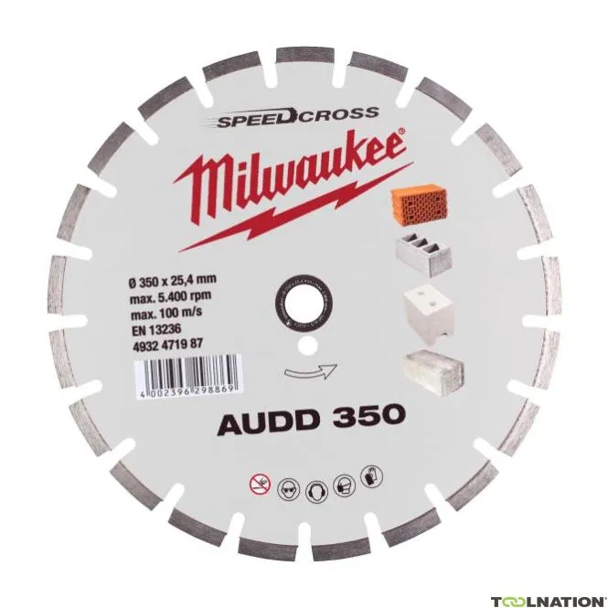 Milwaukee Accessori 4932471987 Speedcross Disco diamantato Ø 350 x 25,4 mm