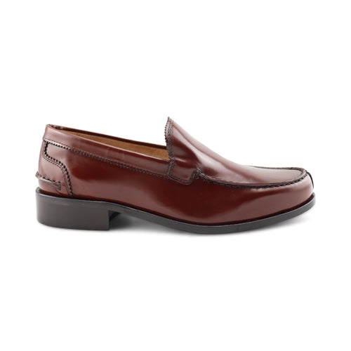 Mocassini in pelle abrasivata cognac