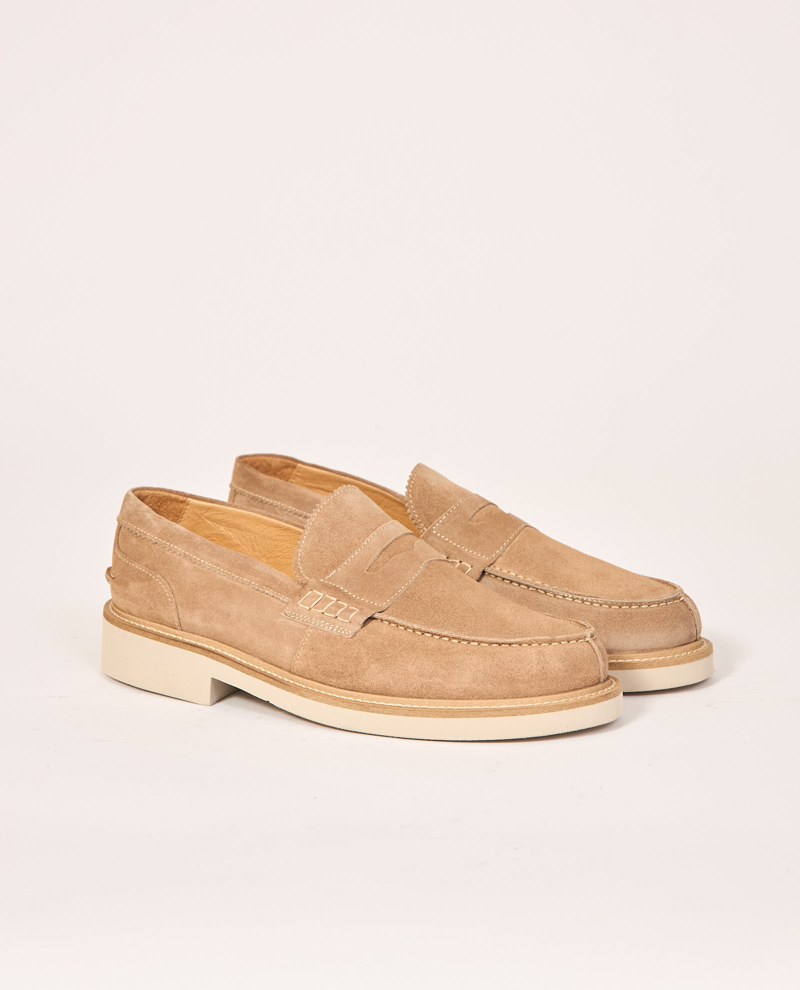 Mocassini uomo Exton in camoscio