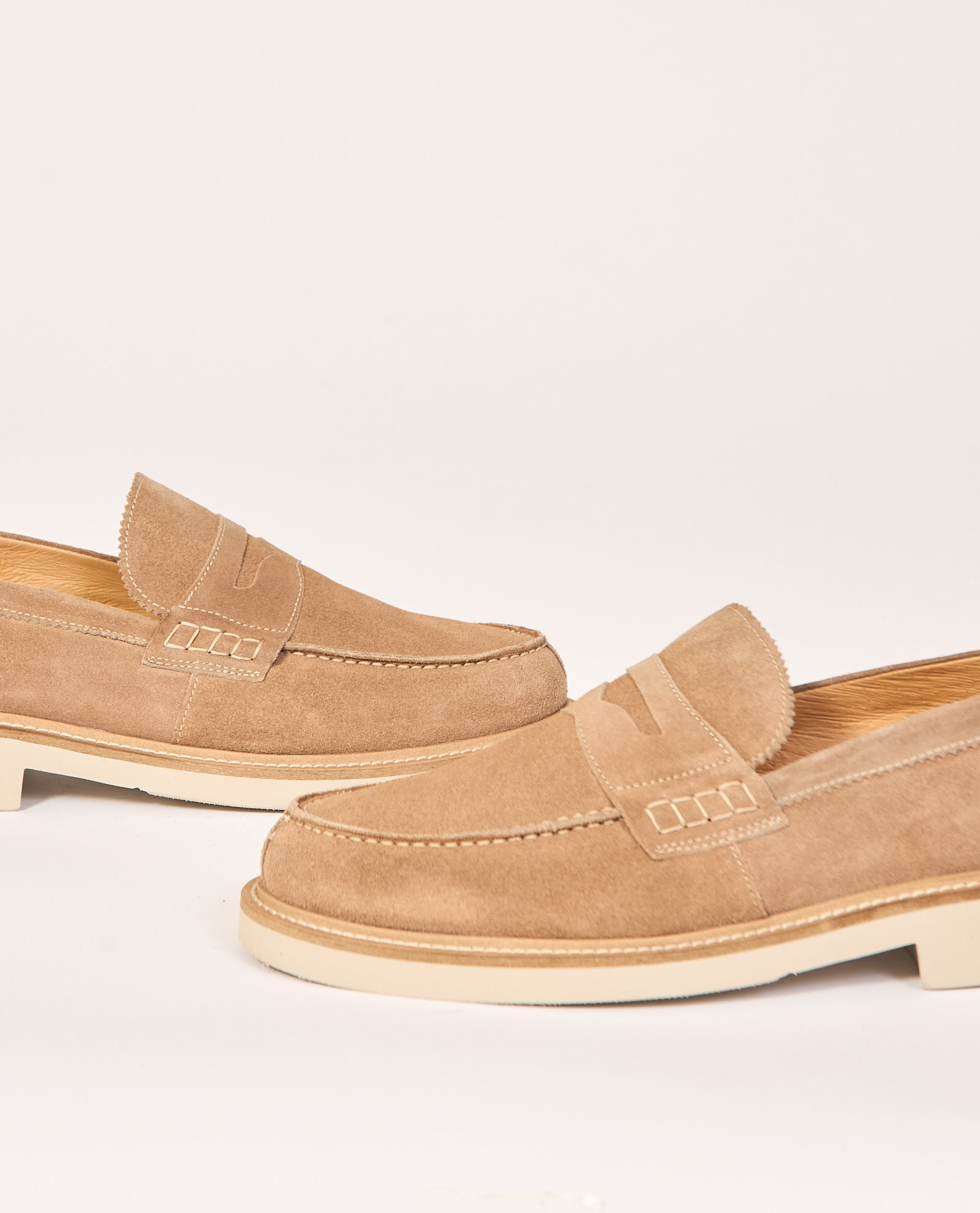 Mocassini uomo Exton in camoscio