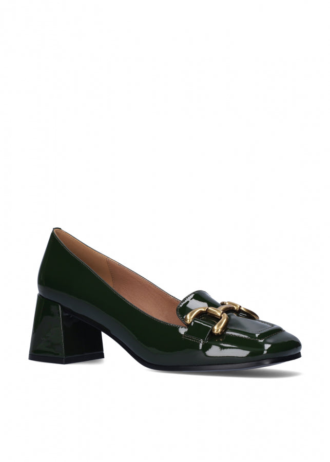 MOCASSINI VALENCIA IN PELLE LUCIDA VERDE